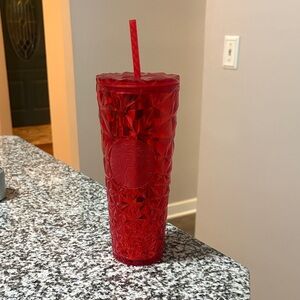 Starbucks Red Jeweled Holiday Tumbler